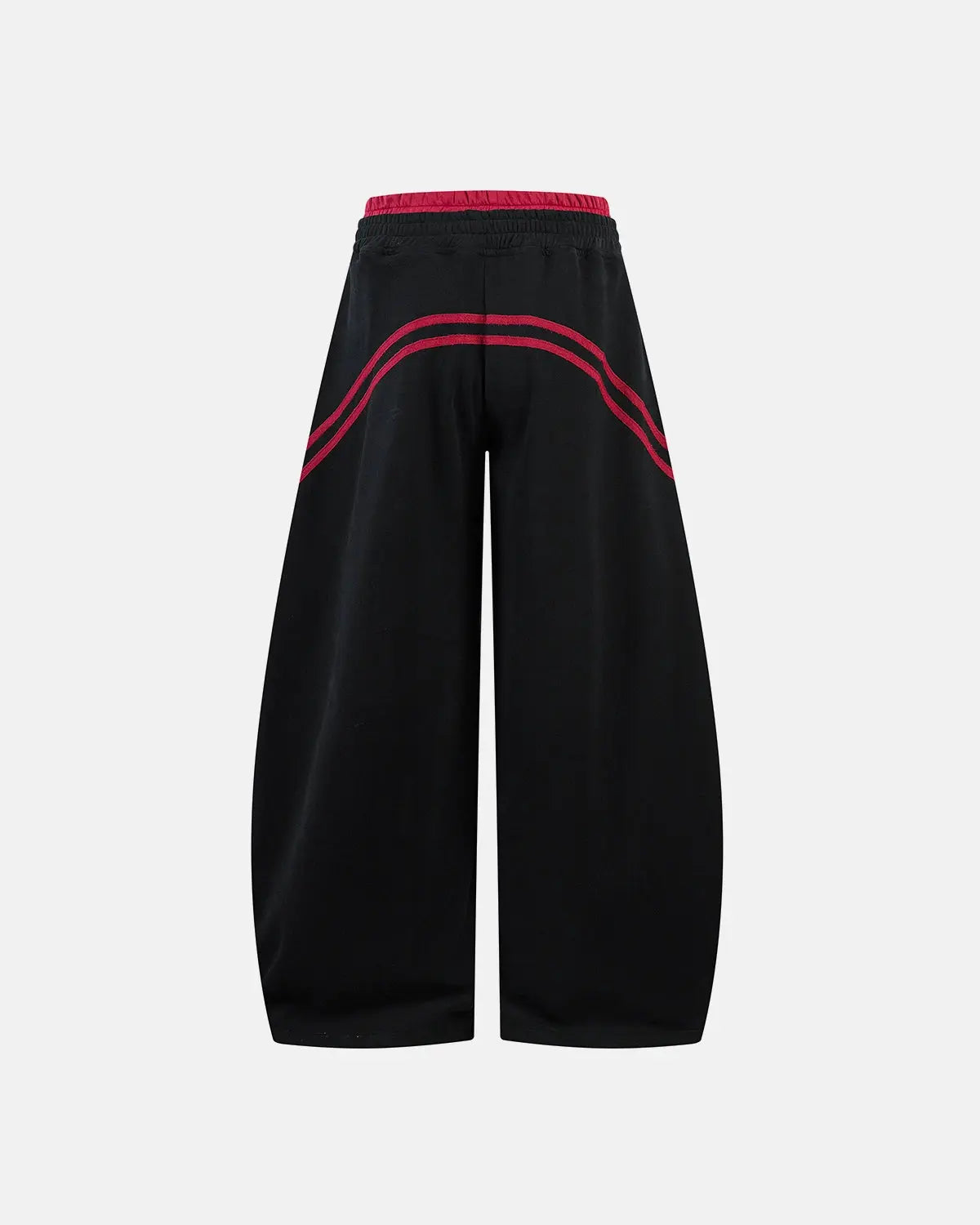 Pantalon de jogging baggy à bandes et taille contrastée – vue 8
