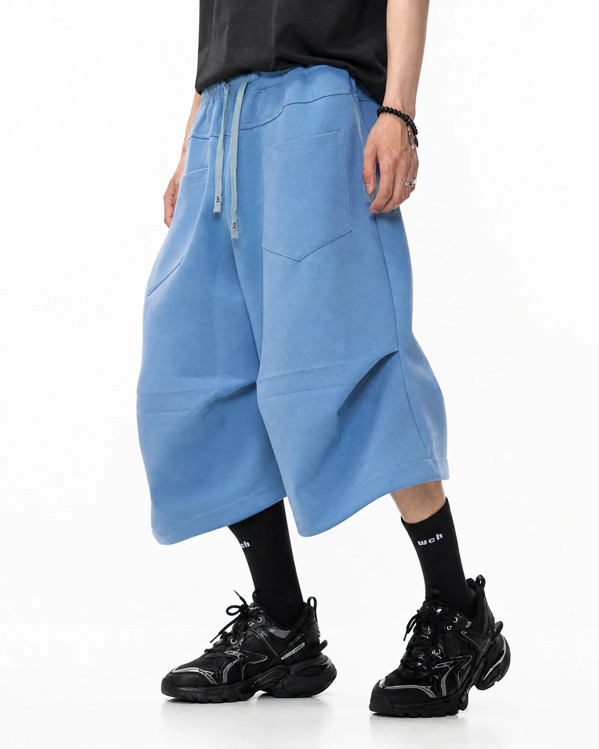 Short de jogging baggy à taille élastique – vue 7