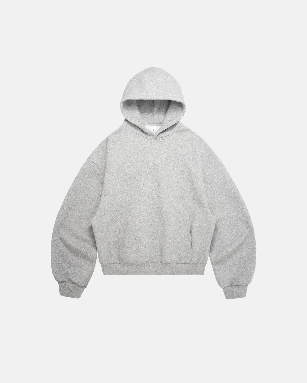 Sweat à capuche uni coupe boxy en molleton – vue 15