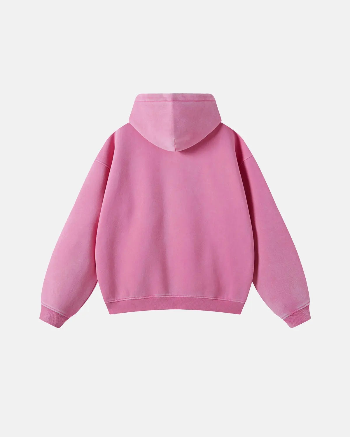 Sweat à capuche zippé délavé à finitions usées – vue 7