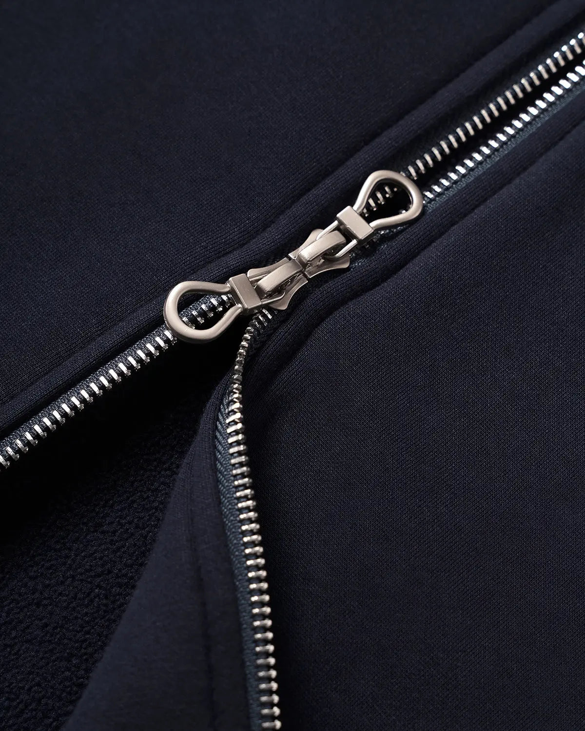 Sweat à capuche zippé uni coupe ample – vue 12