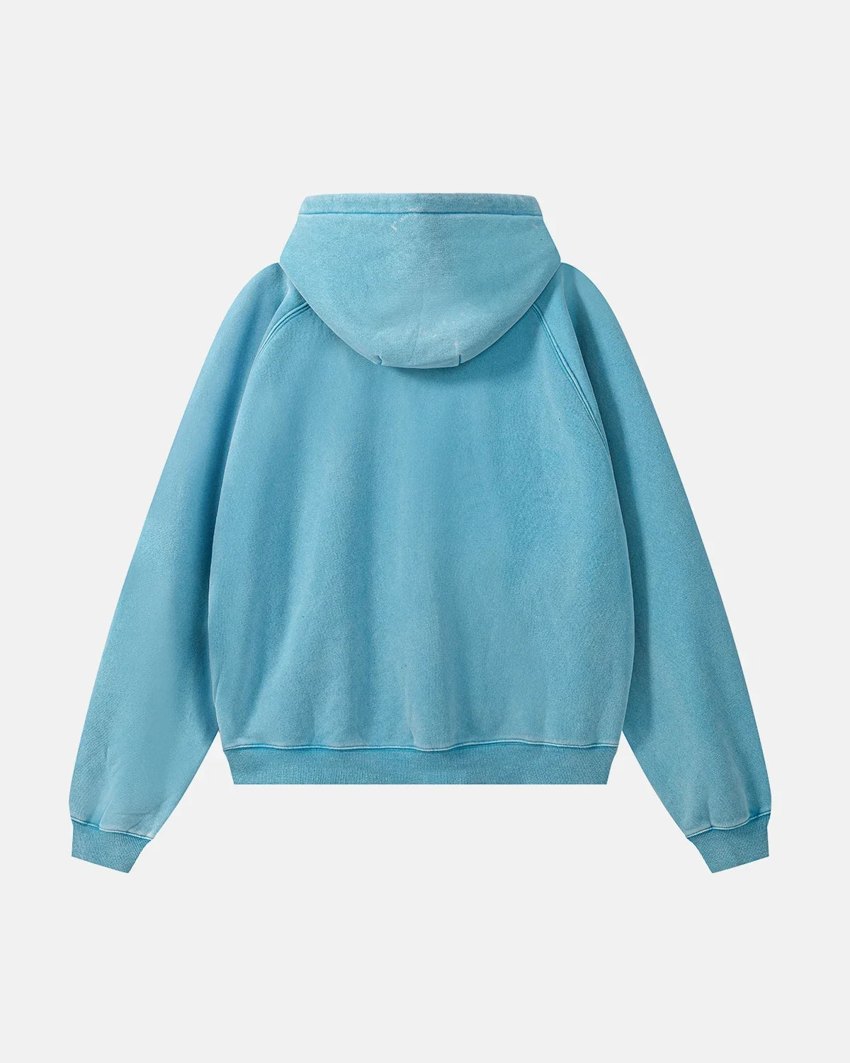 Sweat zippé délavé à manches raglan – vue 6