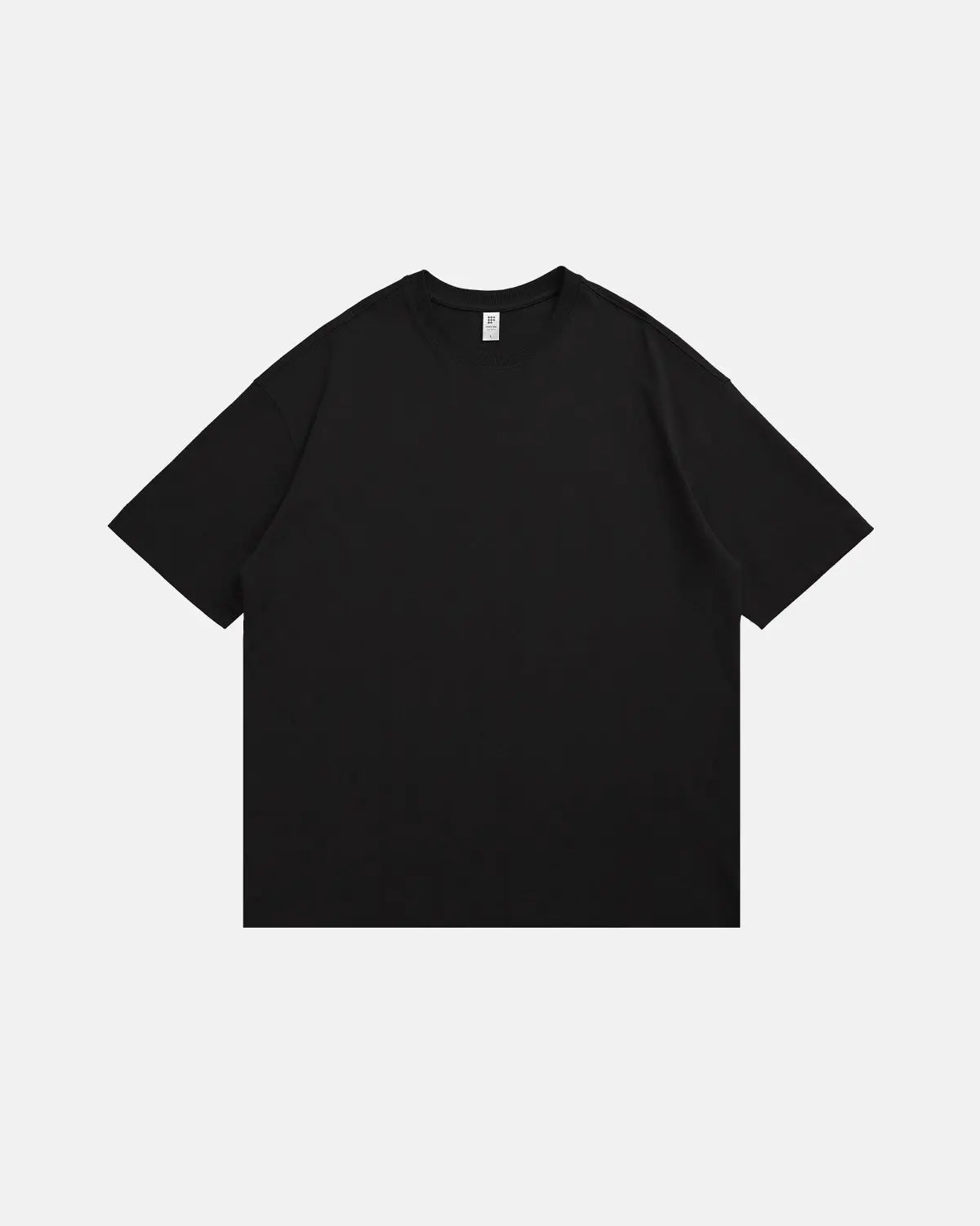 T-shirt uni oversize en coton épais – vue 3