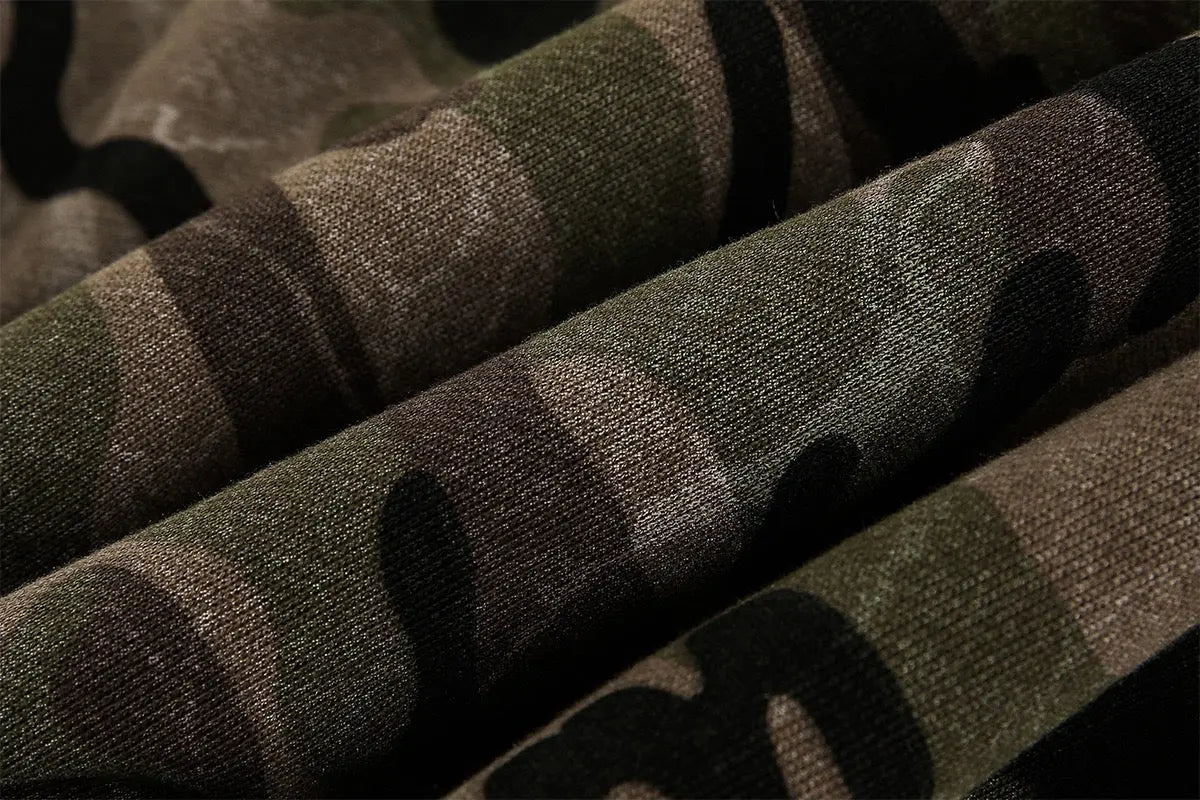 Veste camouflage zippée à col montant – vue 9