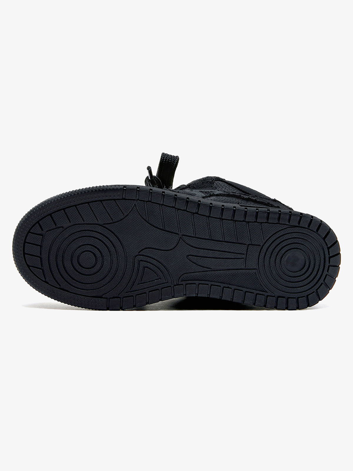Baskets noires à lacets et détails effilochés – vue 4