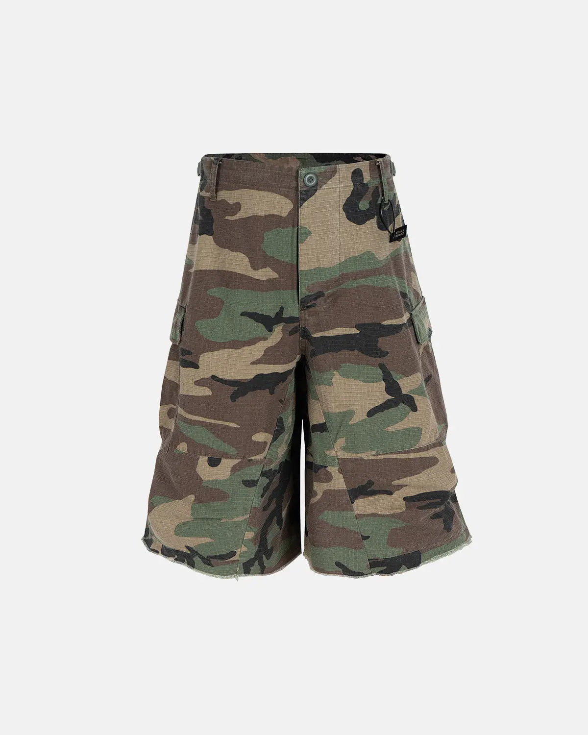 Bermuda cargo long à motif camouflage – vue 1