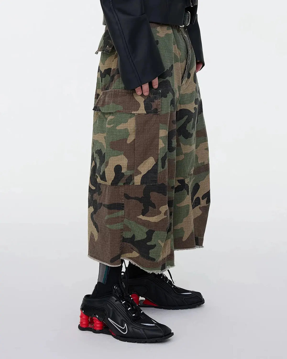 Bermuda cargo long à motif camouflage – vue 3