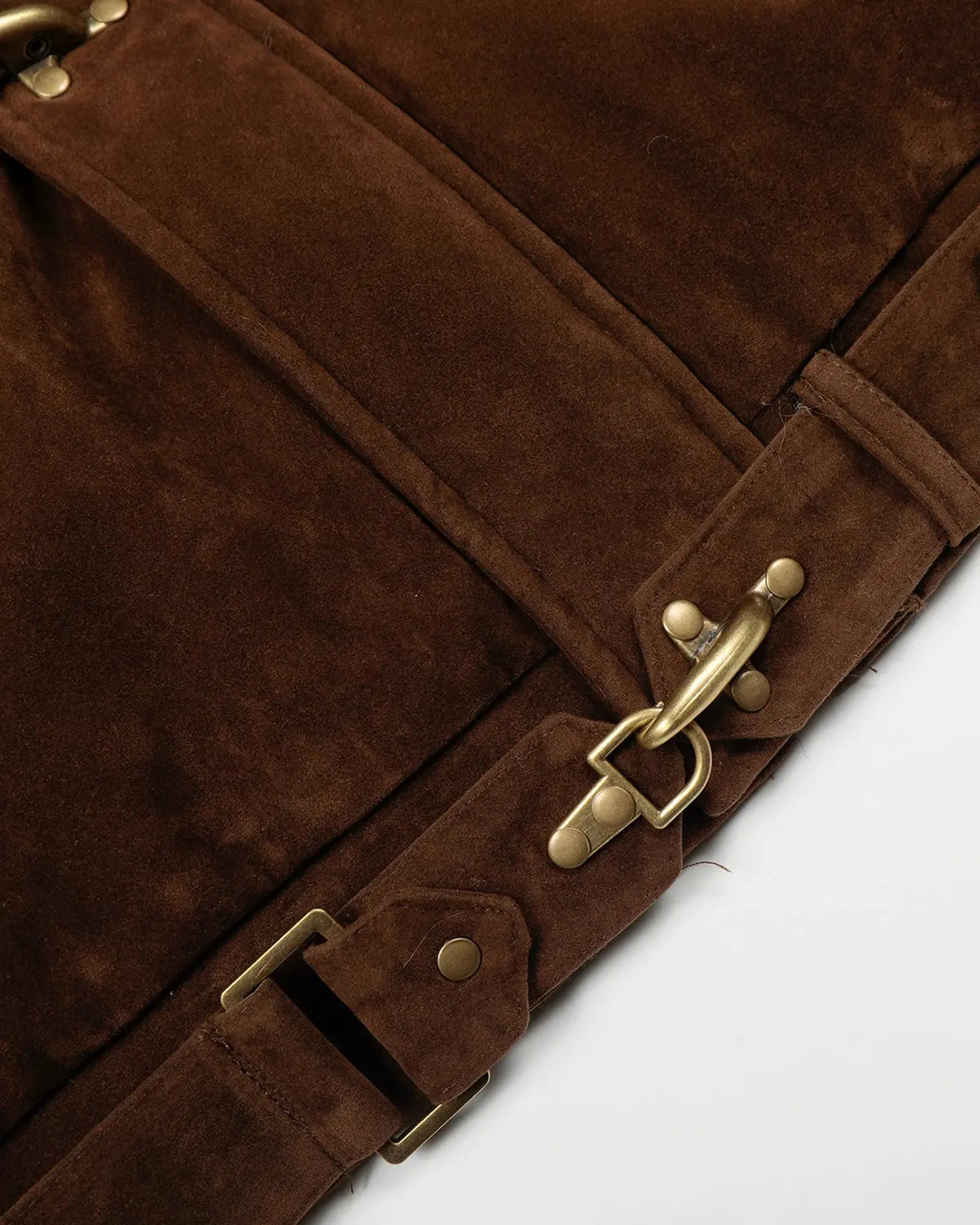 Blouson à attaches métalliques et fausse fourrure – vue 12