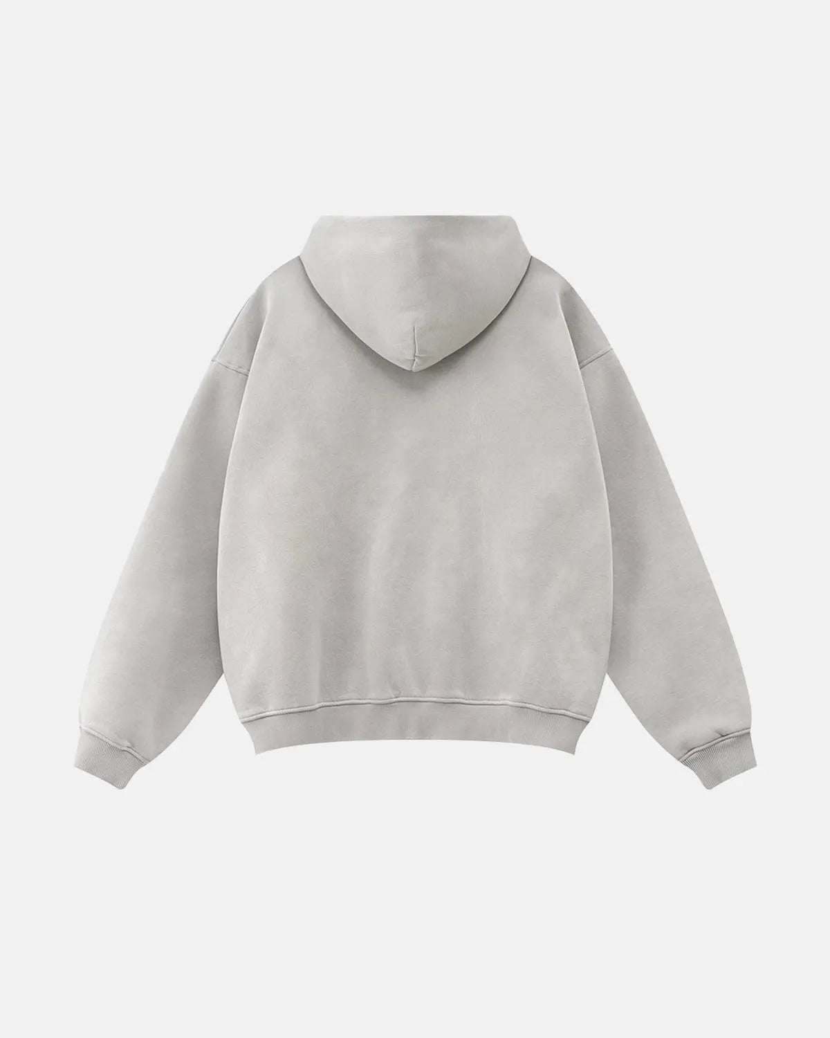 Sweat à capuche zippé délavé à motif typographique – vue 8