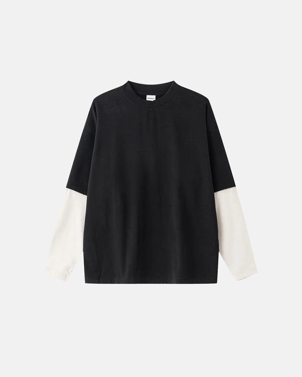 T-shirt oversize à manches longues contrastées – vue 1