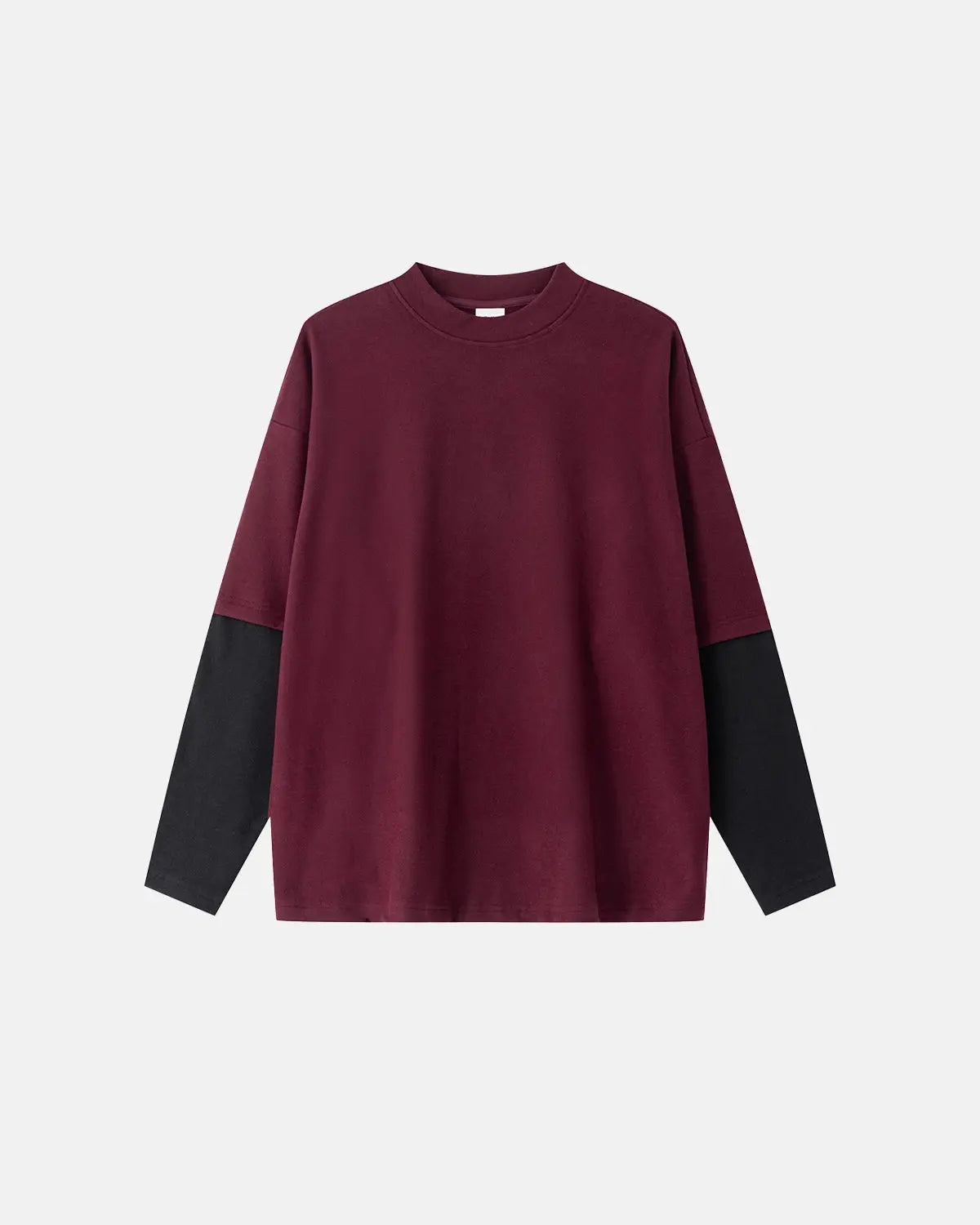 T-shirt oversize à manches longues contrastées – vue 9