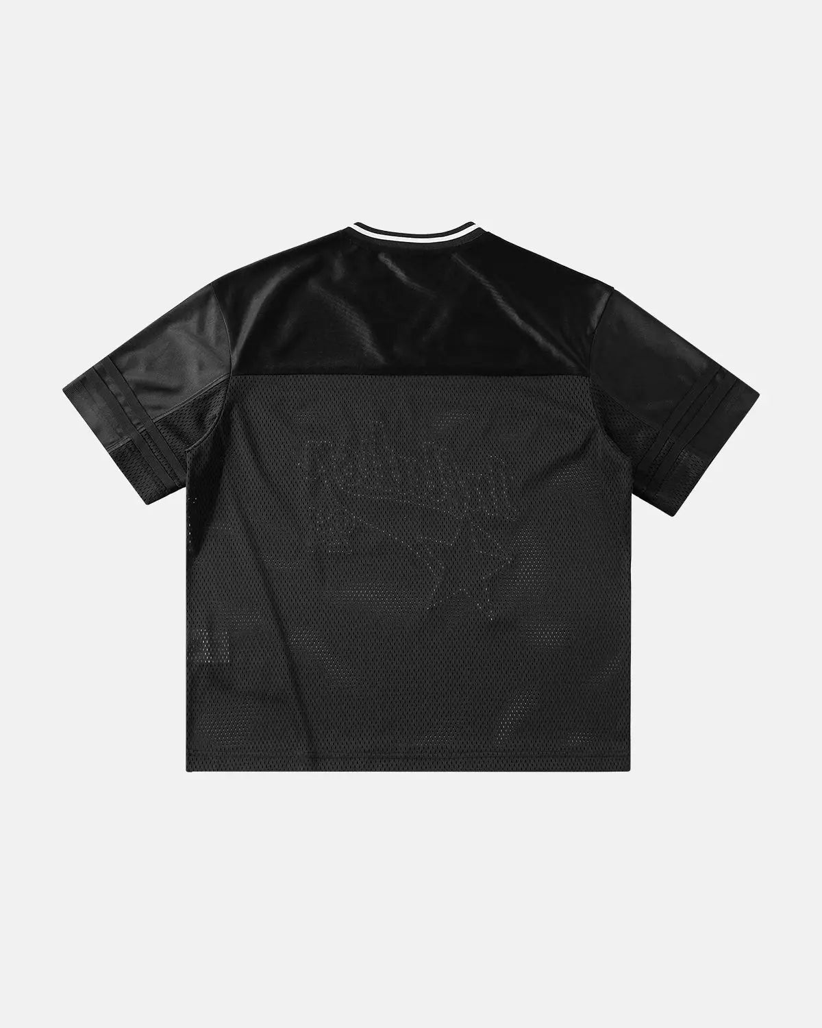 Maillot en mesh à col V et imprimé graphique – vue 7