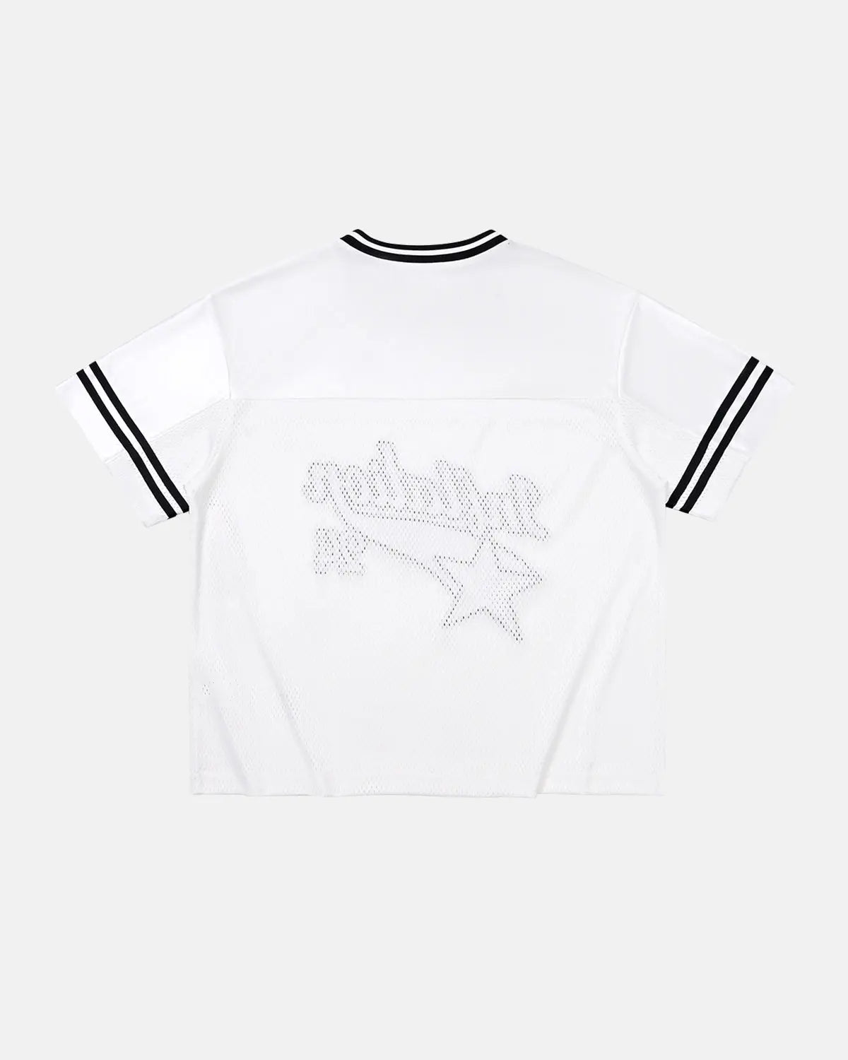Maillot en mesh à col V et imprimé graphique – vue 8