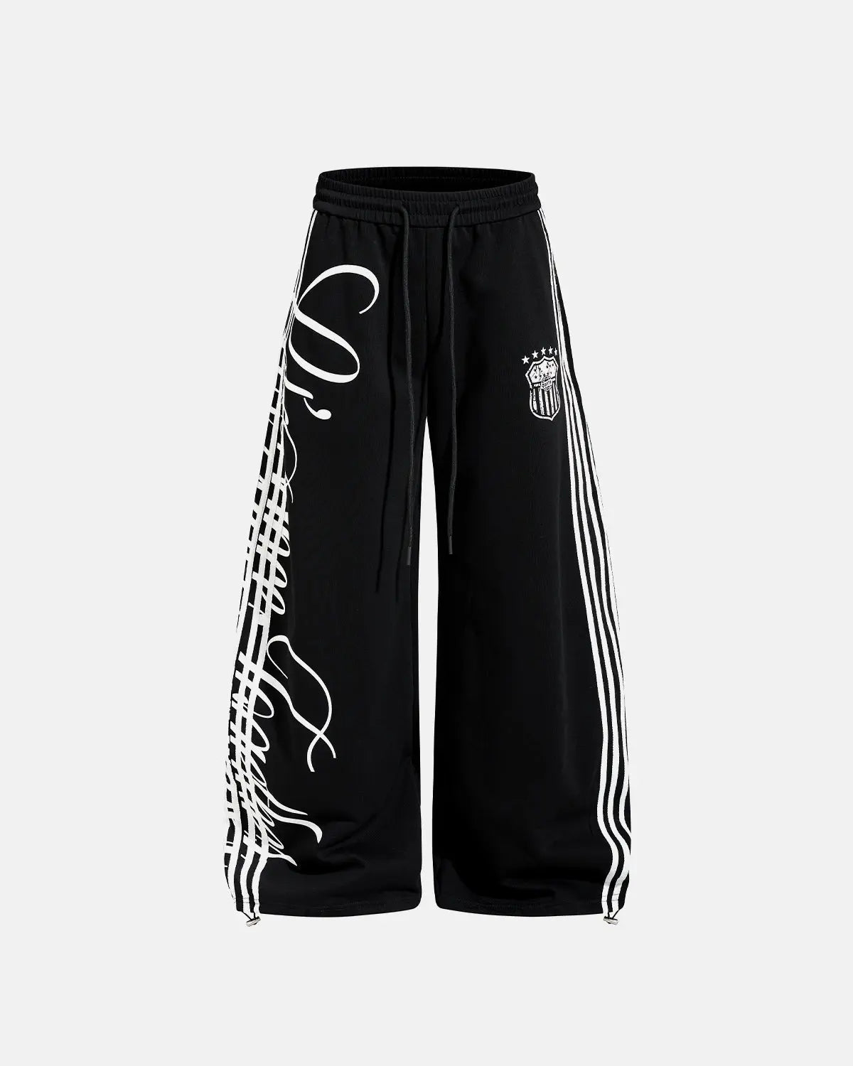 Pantalon de jogging baggy à bandes et motif graphique – vue 9