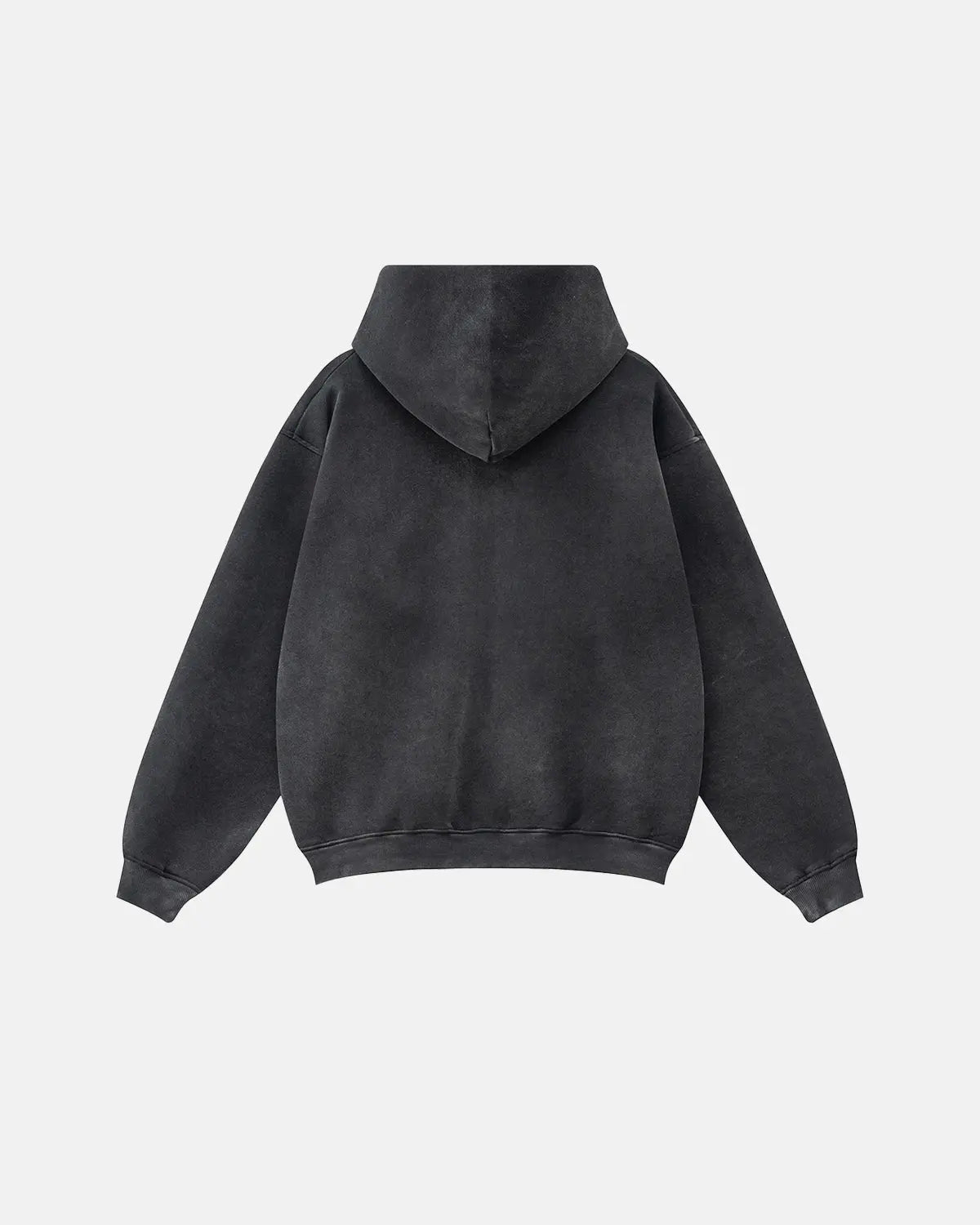Sweat à capuche zippé à imprimé graphique délavé – vue 6