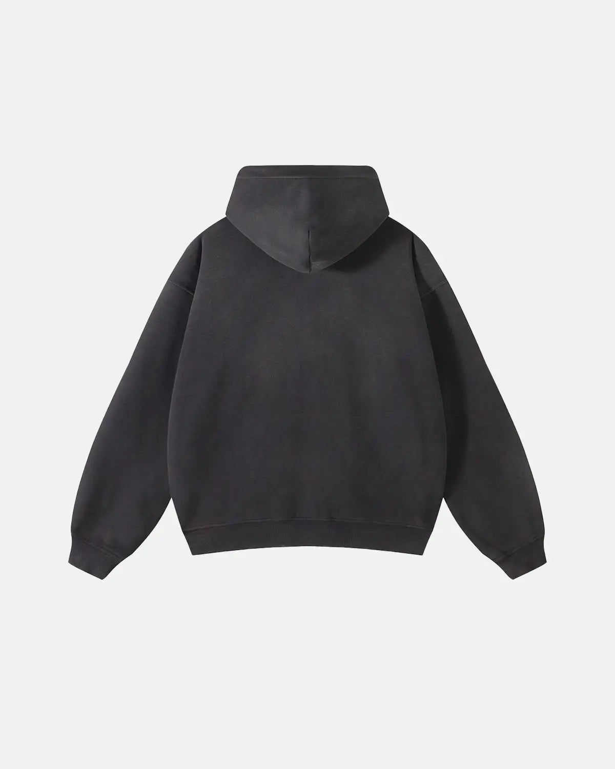 Sweat à capuche oversize délavé à double zip – vue 3