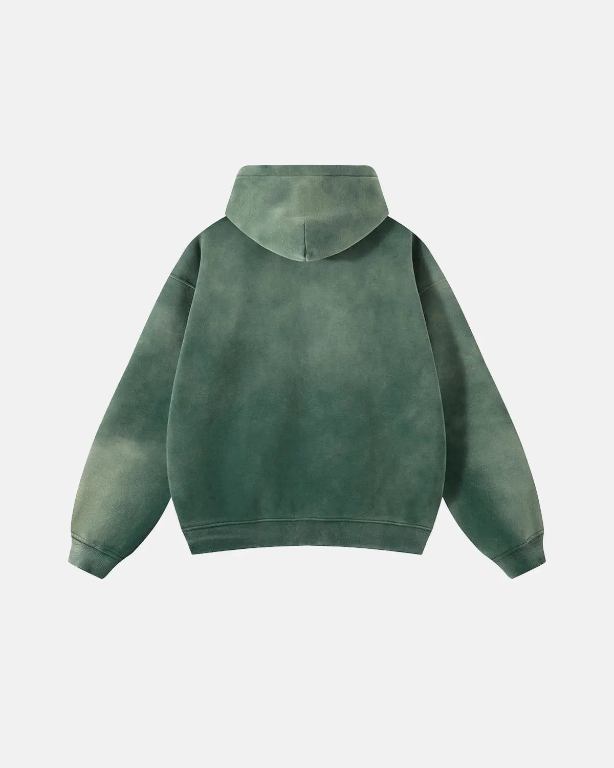 Sweat à capuche oversize délavé à double zip – vue 5