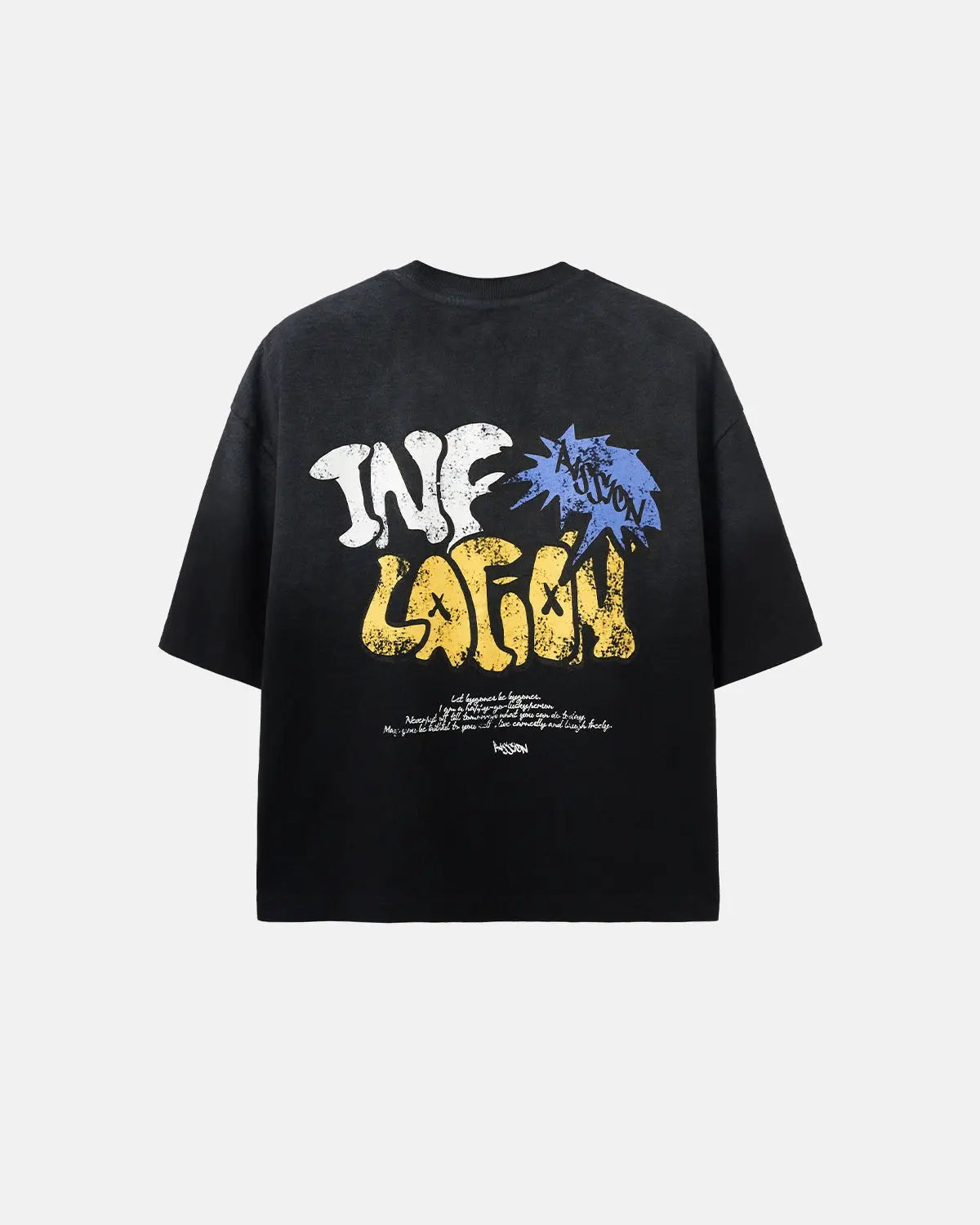 T-shirt oversize boxy en coton à imprimé graphique – vue 5