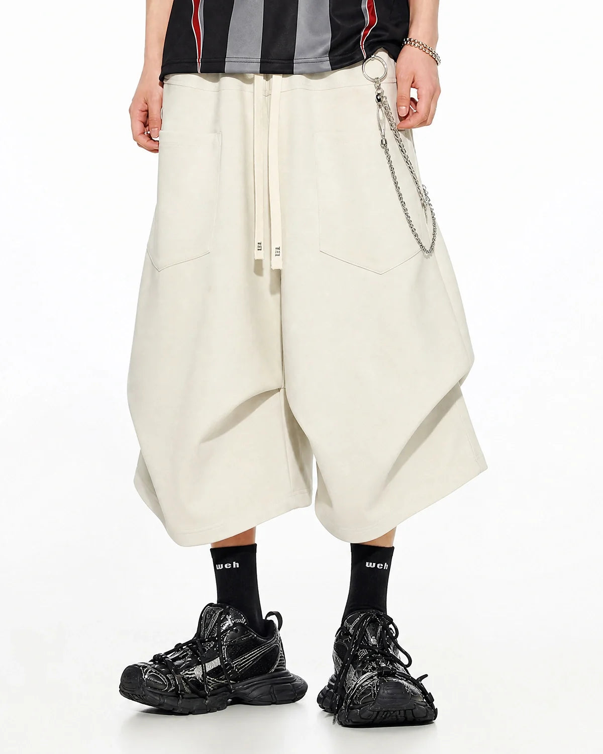 Short de jogging baggy à taille élastique – vue 6