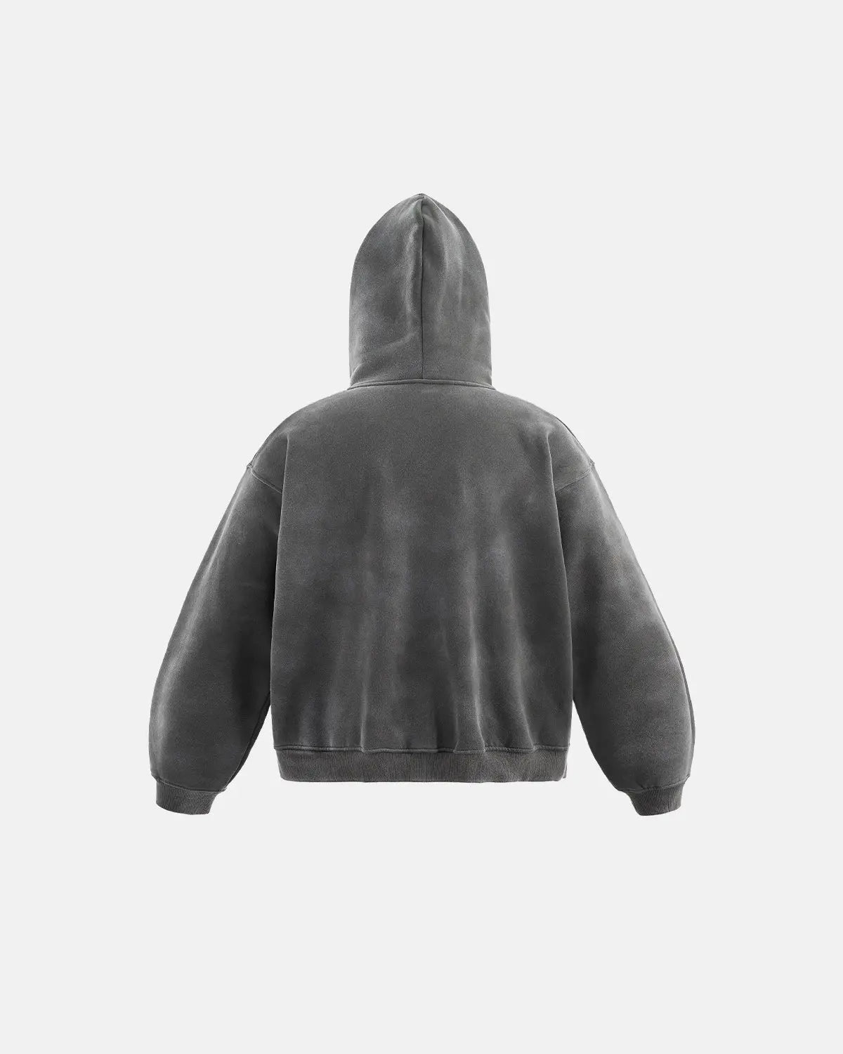Sweat à capuche zippé délavé à motif latéral – vue 6