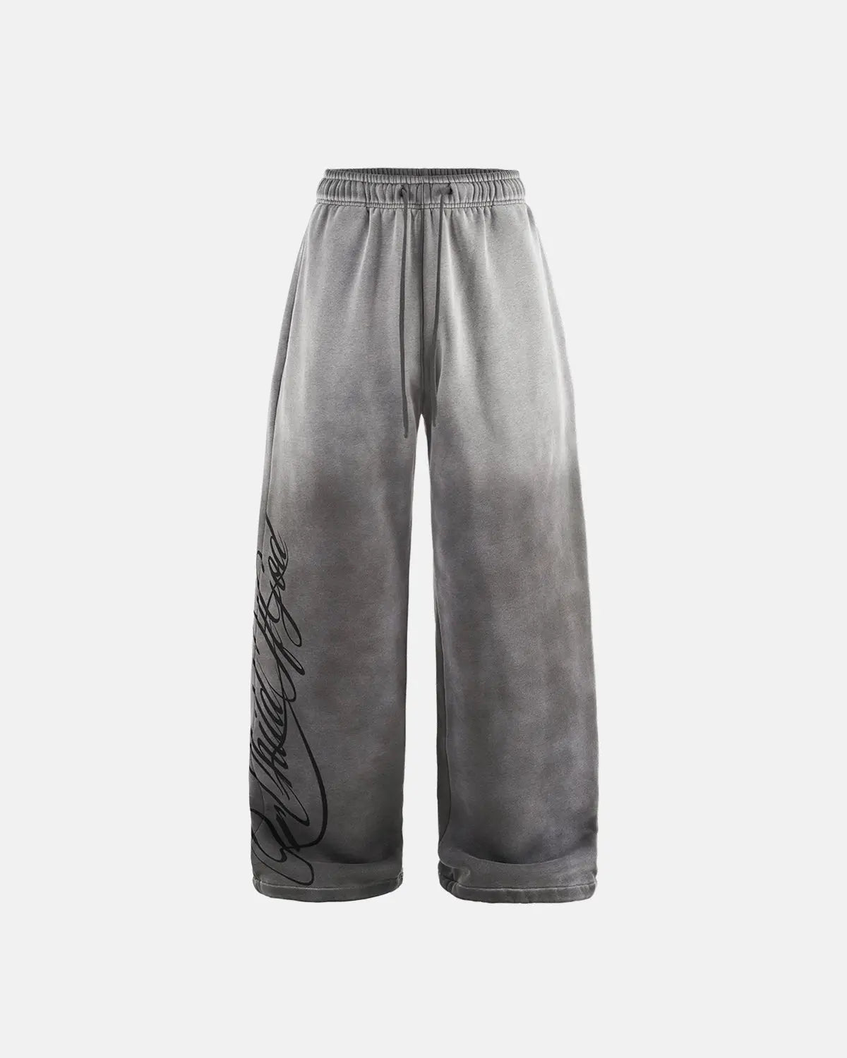 Pantalon de jogging large délavé à motif latéral – vue 1