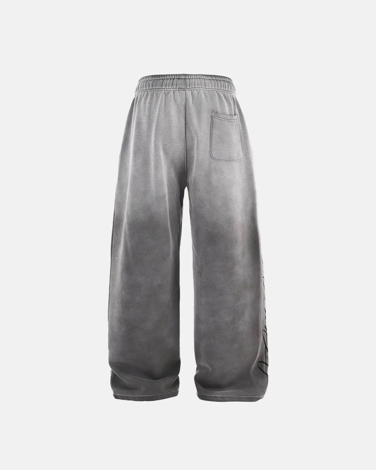 Pantalon de jogging large délavé à motif latéral – vue 6