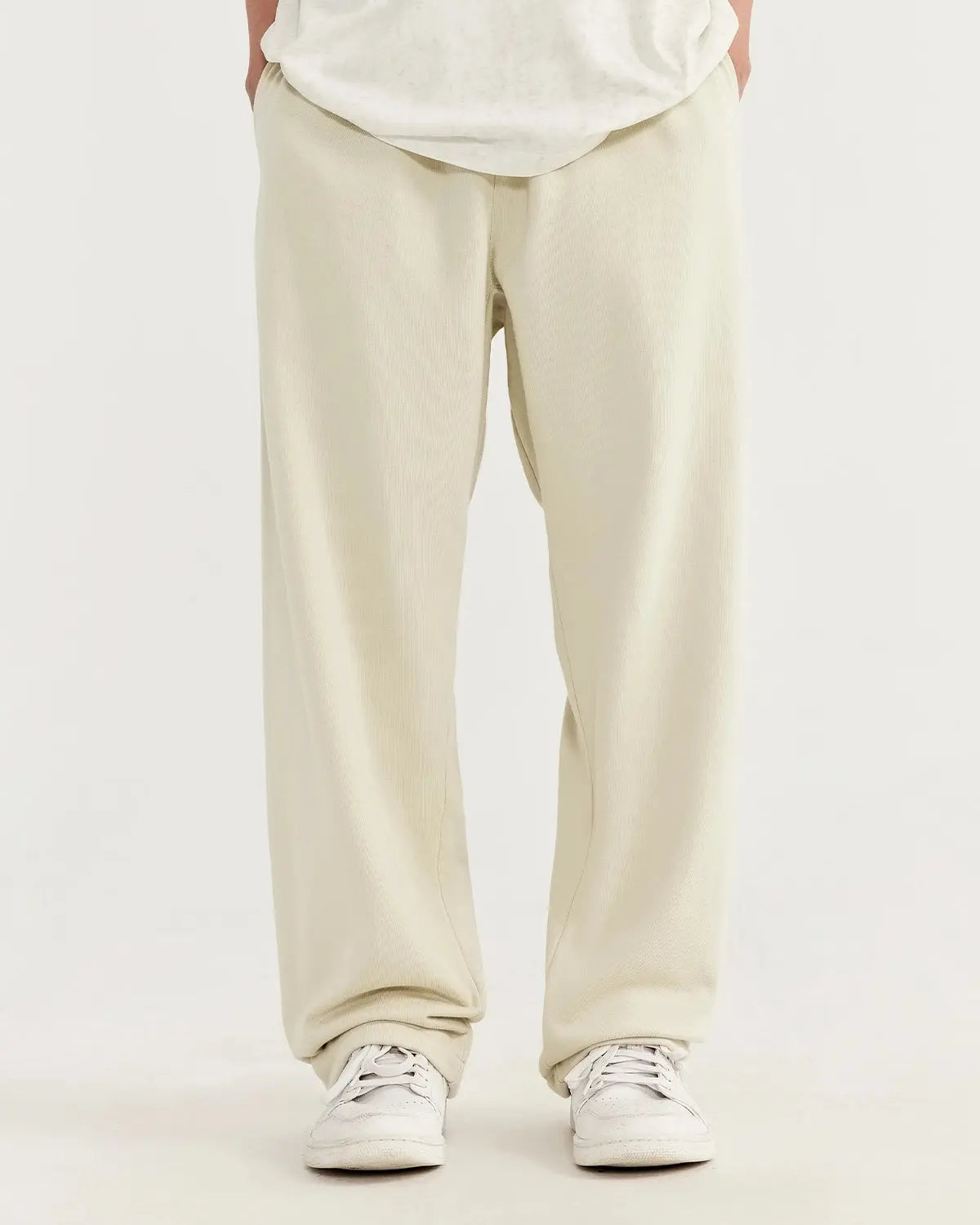 Pantalon de jogging droit en coton – vue 8