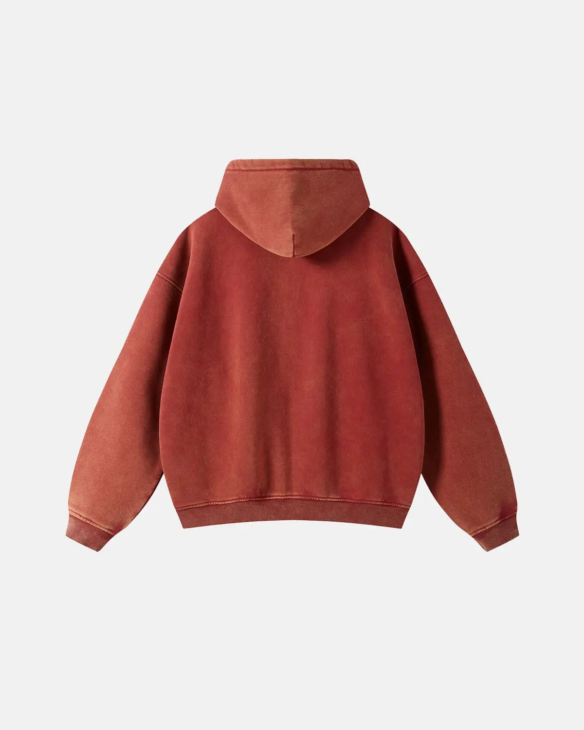 Sweat à capuche zippé délavé à finitions usées – vue 15