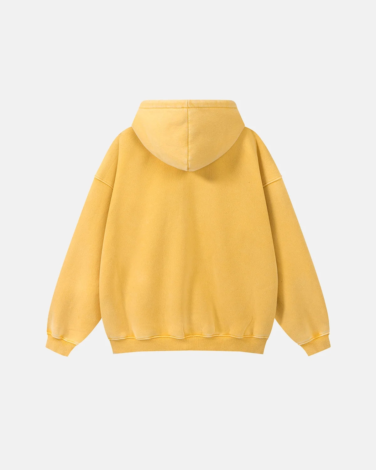 Sweat à capuche zippé délavé à finitions usées – vue 22