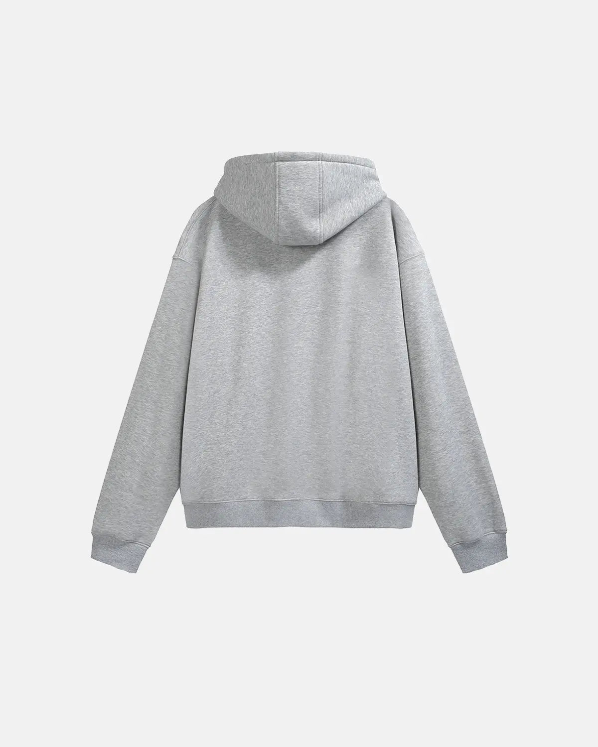 Sweat à capuche zippé uni coupe ample – vue 2
