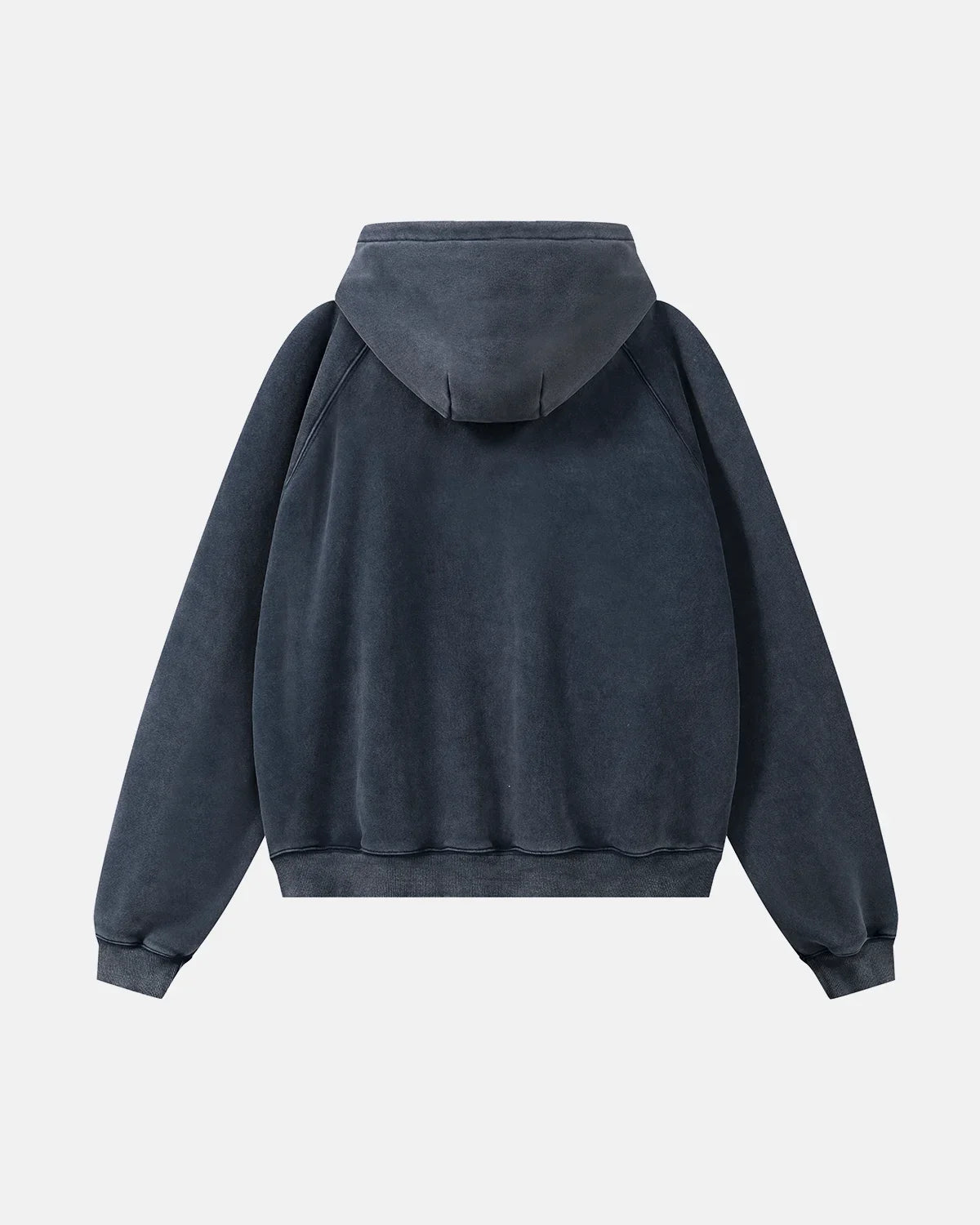 Sweat zippé délavé à manches raglan – vue 2