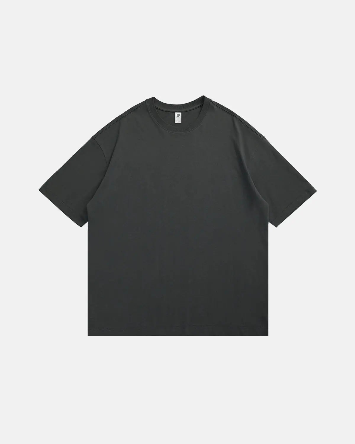 T-shirt uni oversize en coton épais – vue 4