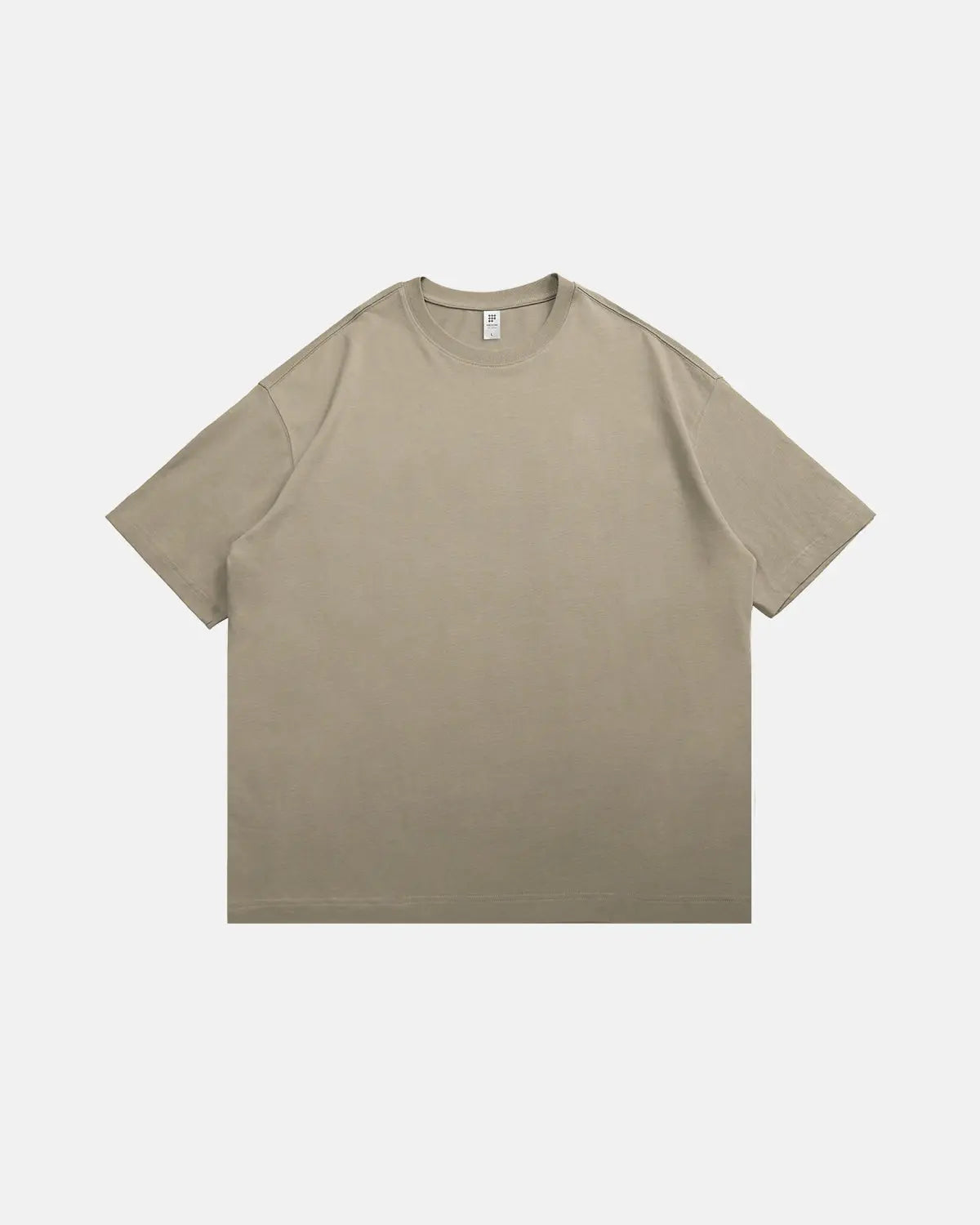 T-shirt uni oversize en coton épais – vue 6