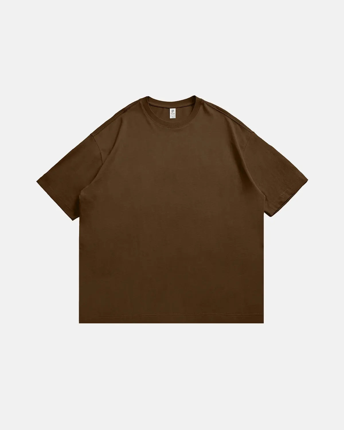 T-shirt uni oversize en coton épais – vue 7