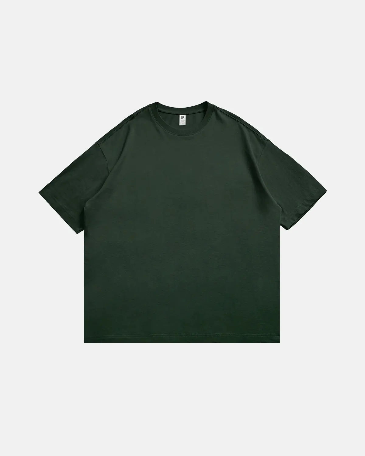 T-shirt uni oversize en coton épais – vue 8