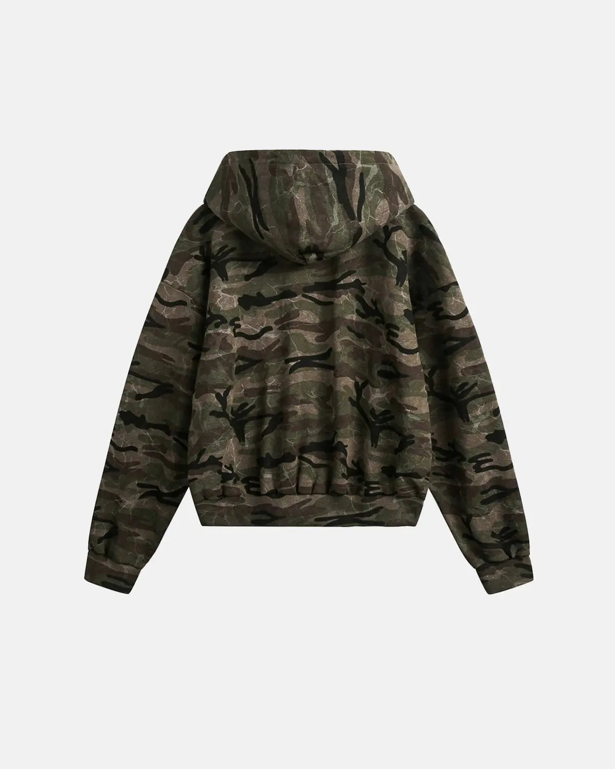 Veste camouflage zippée à col montant – vue 2