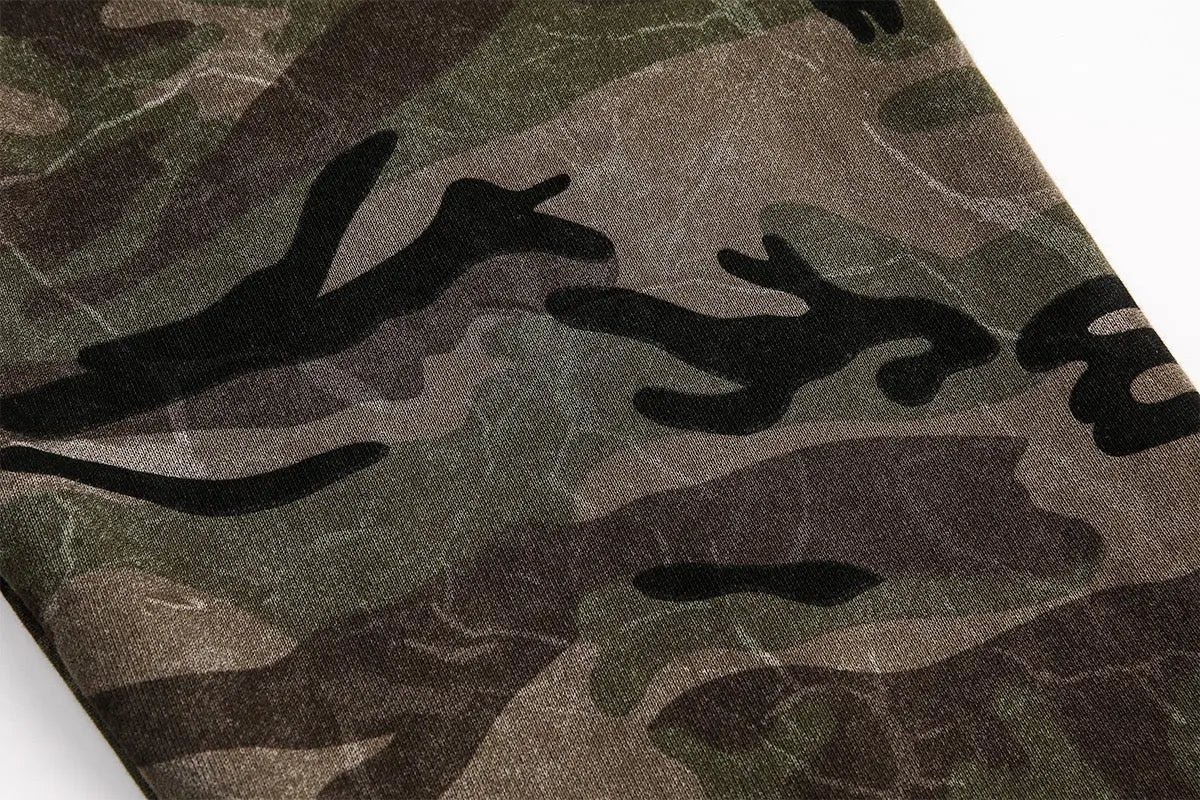 Veste camouflage zippée à col montant – vue 8